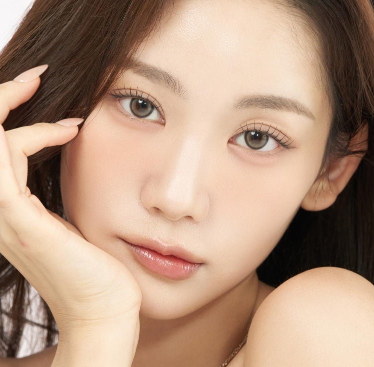 Cocoview Mellow Posey Brown colored contact lens, 13.4mm graphic diameter, Monthly wear