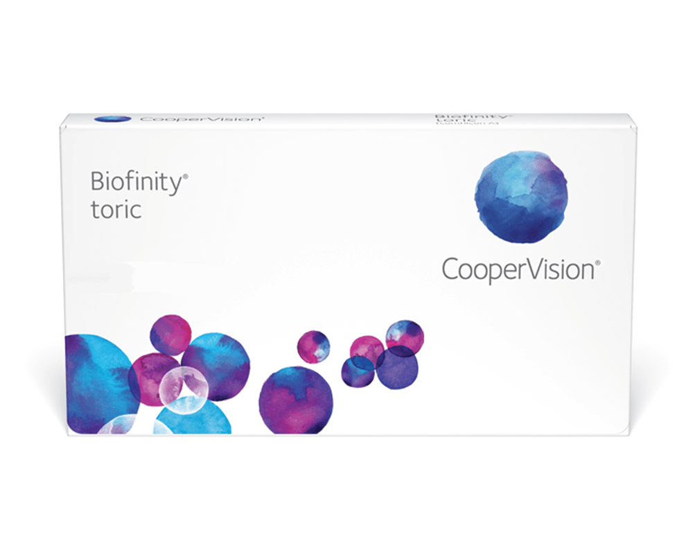 CooperVision Biofinity toric Monthly (6p) — clear contact lens packaging
