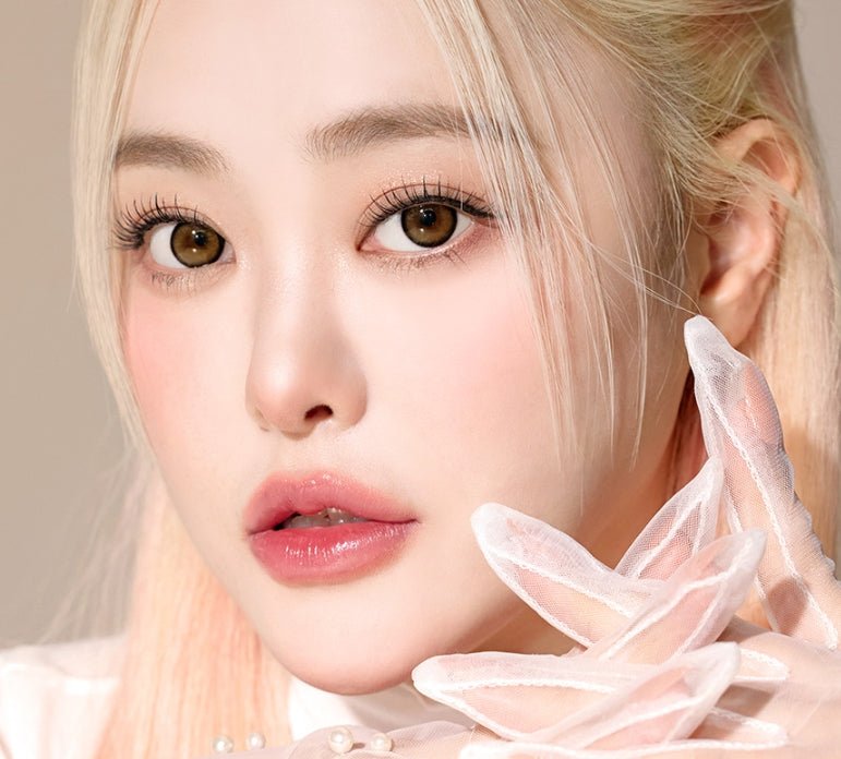 I-SHA Dekame Love Me Cashewnut Brown (10p) colored contact lens, 13.6mm graphic diameter, Daily wear