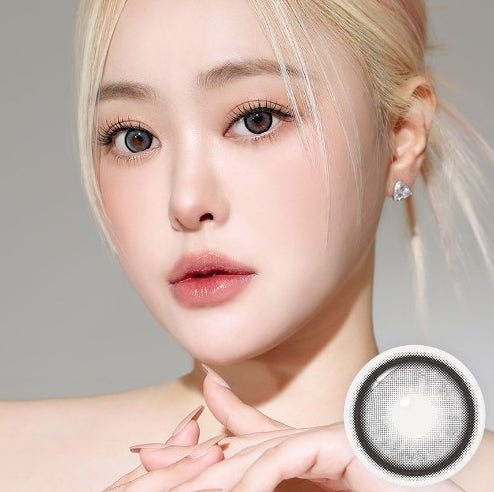 I-SHA Dekame Love Me Gray (10p) colored contact lens, 13.6mm graphic diameter, Daily wear
