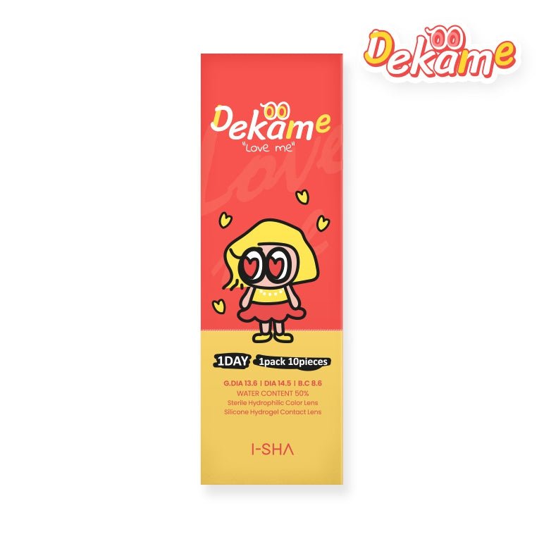 I-SHA Dekame Love Me Toffeenut Choco (10p) colored contact lens, 13.6mm graphic diameter, Daily wear
