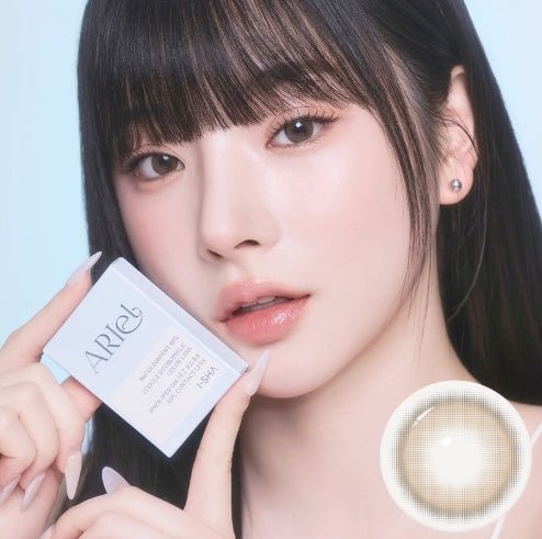 I-SHA Oriana Ariel Brown (10p) colored contact lens, 12.8mm graphic diameter, Daily wear