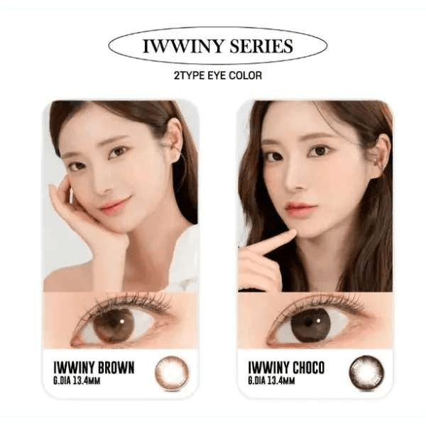 LensRang Iwwiny Brown — contact lens appearance comparison