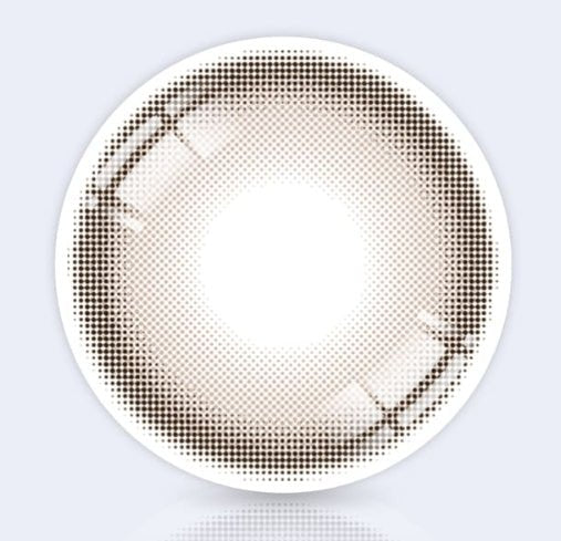 LensRang Sugar Cream Ash Black colored contact lens, 13.6mm graphic diameter, Monthly wear
