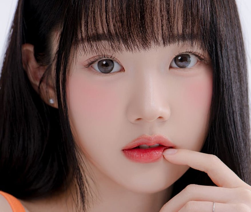 LensRang Sugar Cream Ash Black colored contact lens, 13.6mm graphic diameter, Monthly wear