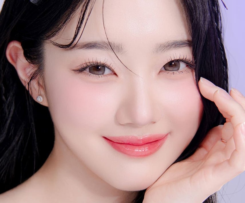 LensRang Sugar Cream Ash Choco colored contact lens, 13.6mm graphic diameter, Monthly wear