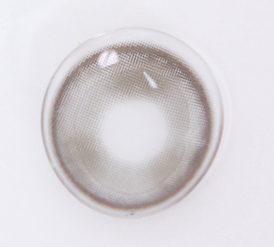 LensTown Back to Basic DOLCEBABA Ash Gray colored contact lens, 13.7mm graphic diameter, 3-6 Months wear