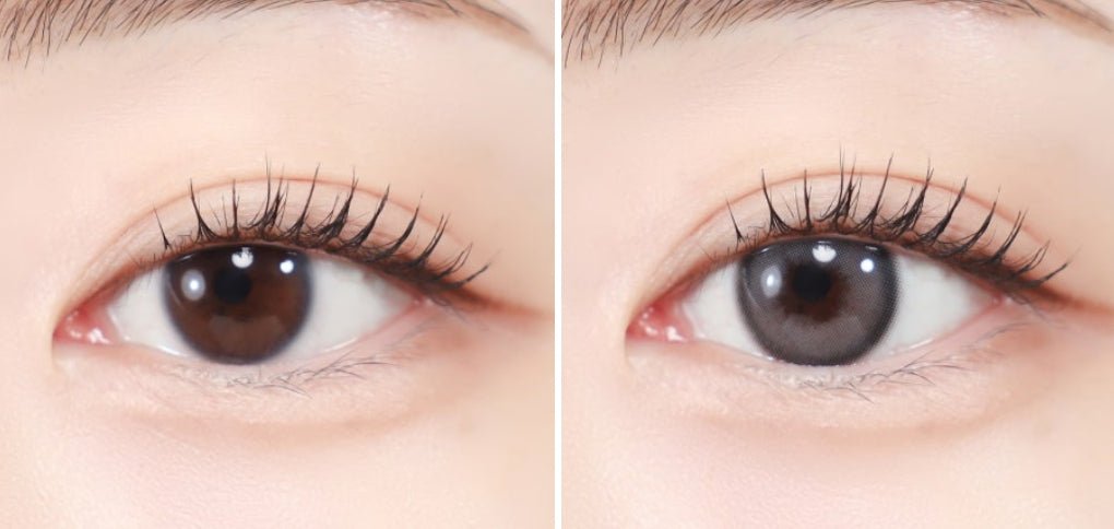 LensTown Eleva Gray colored contact lens, 13.2mm graphic diameter, Monthly wear