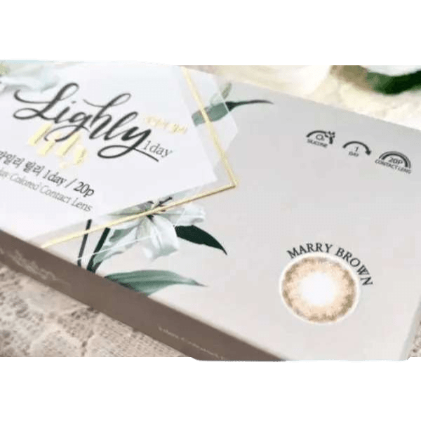 LensTown Lighly Lily Marry Brown (20p) — contact lens packaging