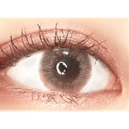 LensTown Lighly Lily Marry Brown (20p) — single-eye close-up showing the contact lens appearance