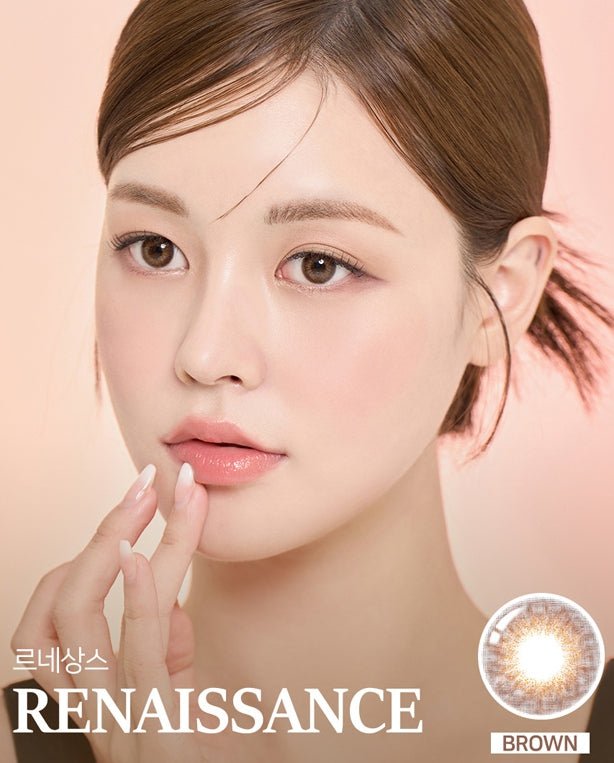 LensTown Renaissance Brown — model portrait showing the contact lens look