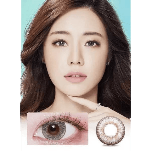 LensVery Anello No.3 Gray — model portrait showing the contact lens look