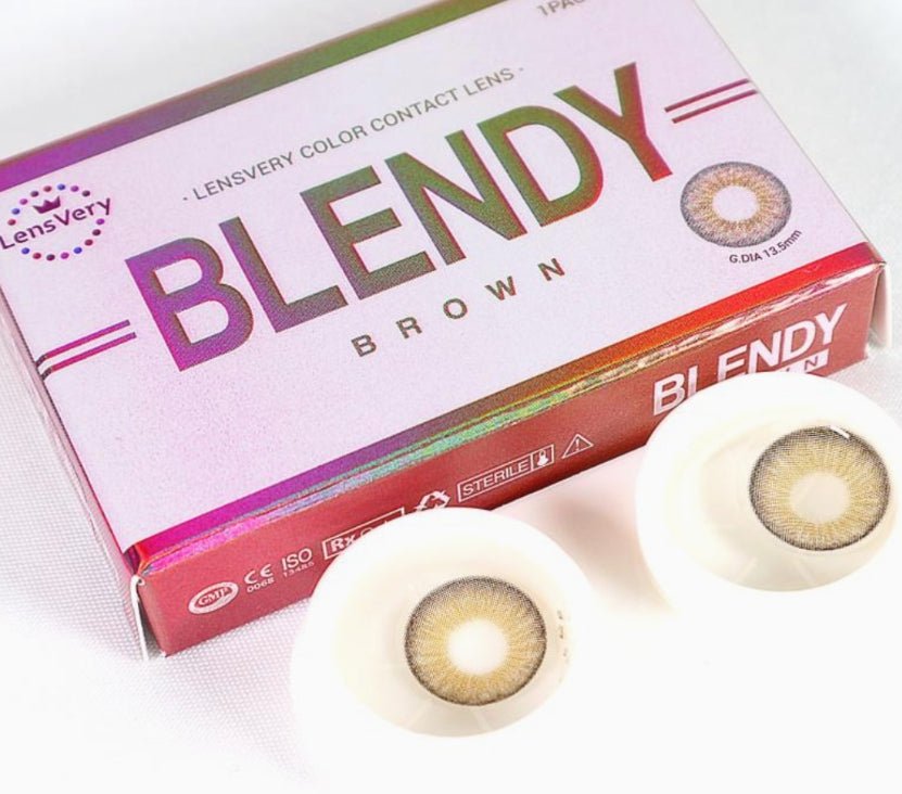 LensVery Blendy Brown colored contact lens, 13.5mm graphic diameter, 3-6 Months wear