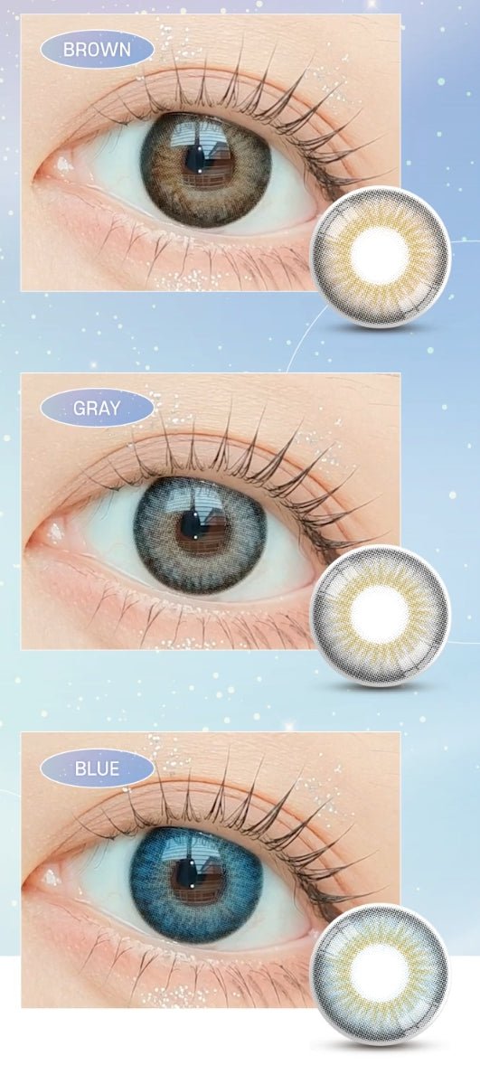 LensVery Blendy Gray colored contact lens, 13.5mm graphic diameter, 3-6 Months wear