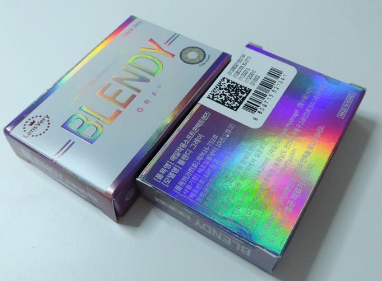 LensVery Blendy Gray colored contact lens, 13.5mm graphic diameter, 3-6 Months wear