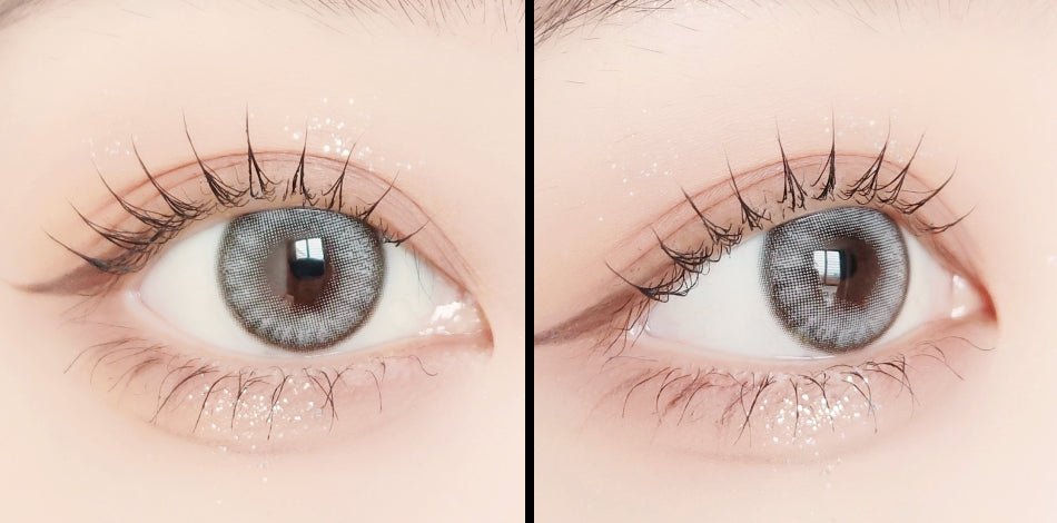 LensVery Blurry Dusty Gray colored contact lens, 13.3mm graphic diameter, Monthly wear
