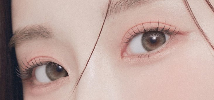 LensVery Butterflos Beige Brown colored contact lens, 12.8mm graphic diameter, Monthly wear