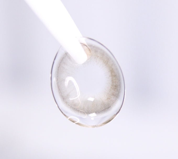 LensVery Butterflos Gray colored contact lens, 12.8mm graphic diameter, Monthly wear