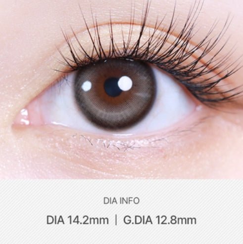 LensVery Butterflos Gray colored contact lens, 12.8mm graphic diameter, Monthly wear