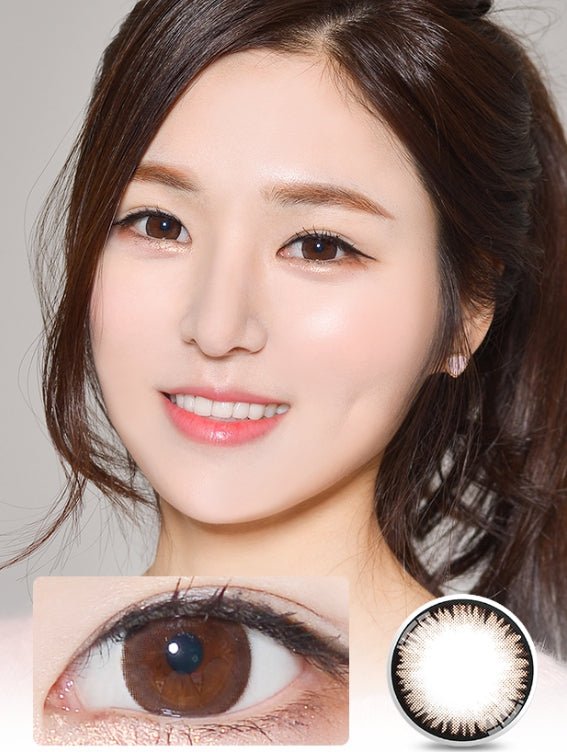 LensVery Cacao Brown colored contact lens, 13.5mm graphic diameter, 3-6 Months wear