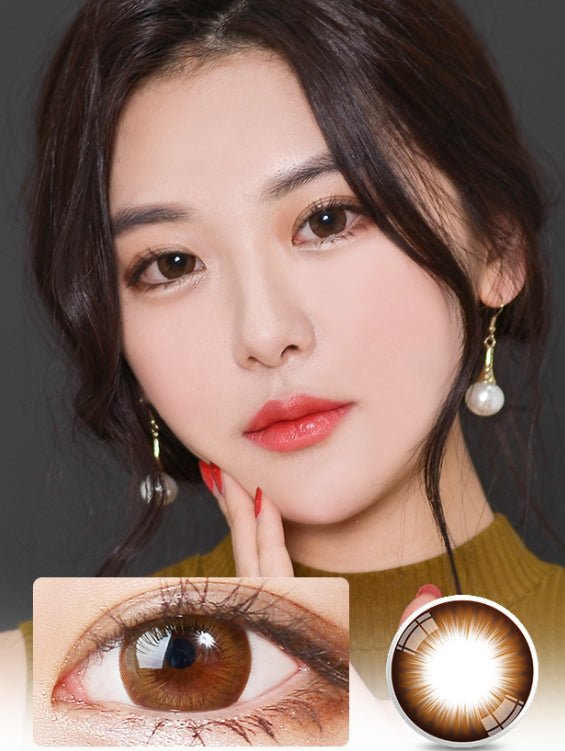 LensVery Dandy Brown colored contact lens, 13.5mm graphic diameter, 3-6 Months wear