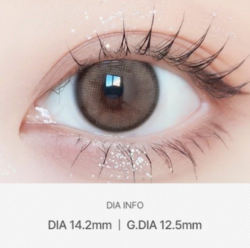 LensVery Day Ring Brown (10p) colored contact lens, 12.5mm graphic diameter, Daily wear