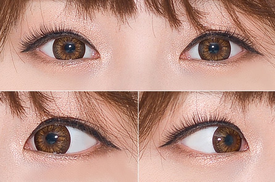 LensVery Heba Brown colored contact lens, 14.2mm graphic diameter, 3-6 Months wear