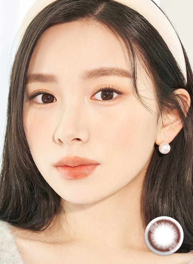 LensVery Just Choco colored contact lens, 13.4mm graphic diameter, Monthly wear