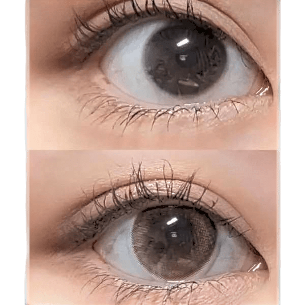 LensVery My Ann Only Brown — single-eye close-up showing the contact lens appearance