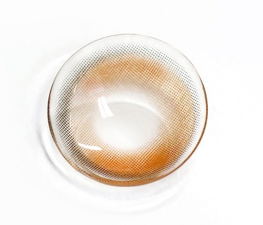 LensVery Ruddy Brown colored contact lens, 13.3mm graphic diameter, Monthly wear