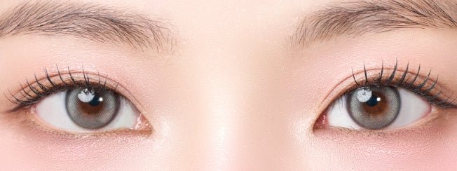 LensVery Ruddy Gray colored contact lens, 13.3mm graphic diameter, Monthly wear
