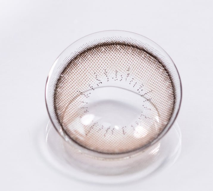 LensVery Shu Shu Brown colored contact lens, 13.6mm graphic diameter, Monthly wear