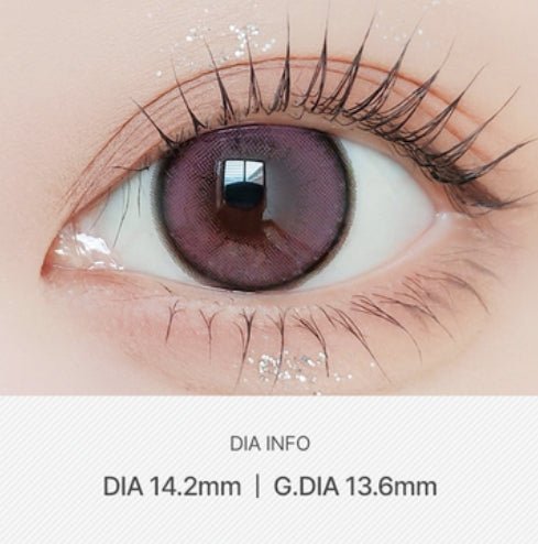 LensVery Shu Shu Pink colored contact lens, 13.6mm graphic diameter, Monthly wear