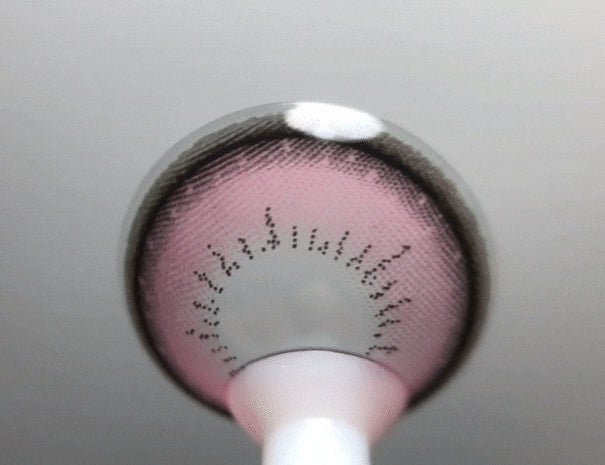 LensVery Shu Shu Pink colored contact lens, 13.6mm graphic diameter, Monthly wear