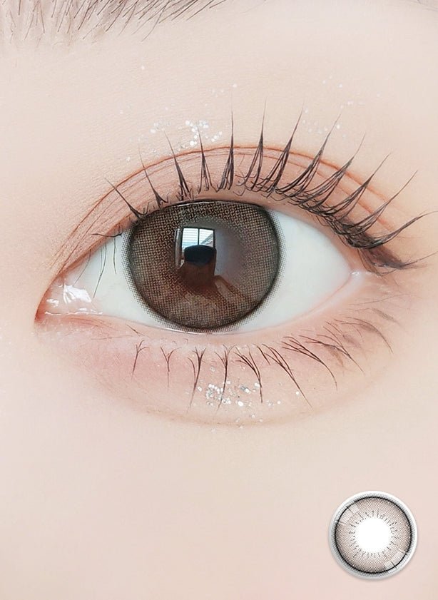 LensVery ShuShu 1Day Brown (10p) colored contact lens, 13.6mm graphic diameter, Daily wear