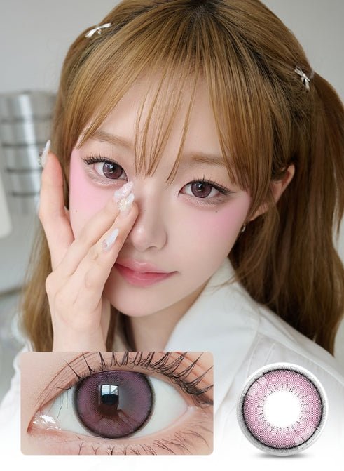 LensVery ShuShu 1Day Pink (10p) colored contact lens, 13.6mm graphic diameter, Daily wear