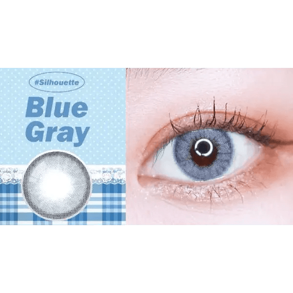LensVery Silhouette2 Blue Gray — contact lens product information graphic
