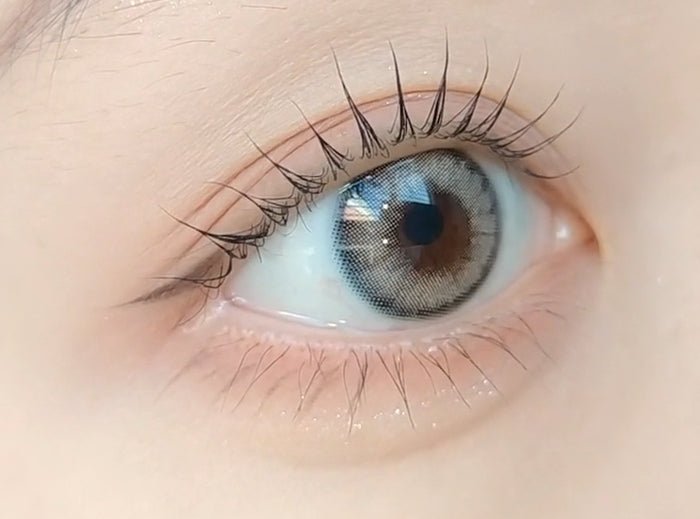 LensVery Silhouette Cream Beige Brown (10p) colored contact lens, 13.3mm graphic diameter, Daily wear