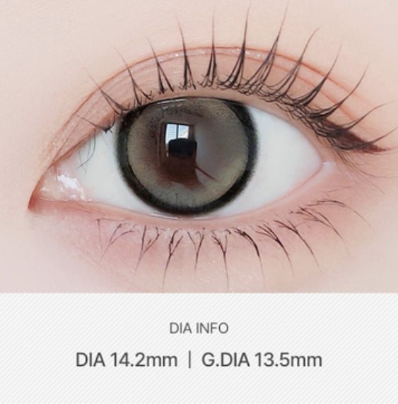 LensVery Silhouette3 Beige Brown colored contact lens, 13.5mm graphic diameter, Monthly wear