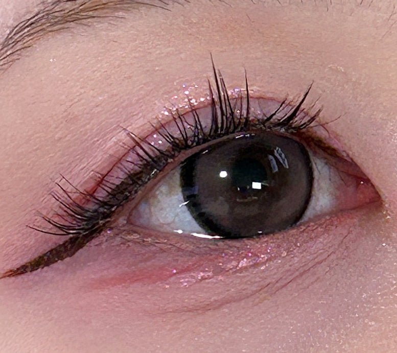 LensVery Silhouette3 Hot Choco colored contact lens, 13.5mm graphic diameter, Monthly wear