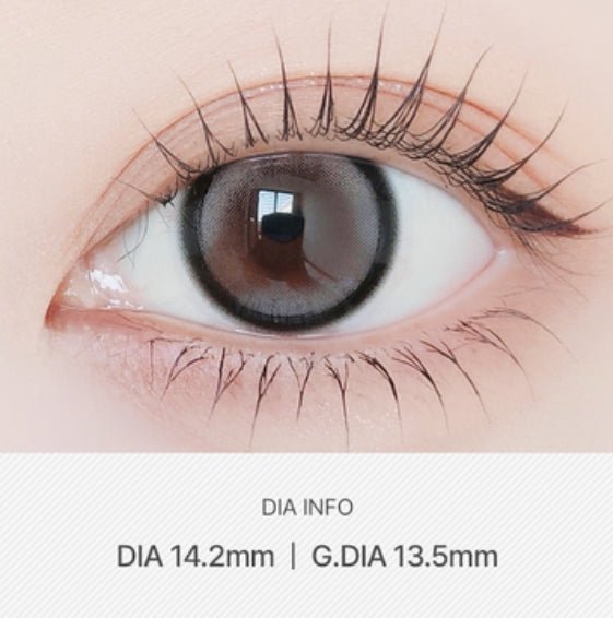 LensVery Silhouette3 Melting Gray colored contact lens, 13.5mm graphic diameter, Monthly wear