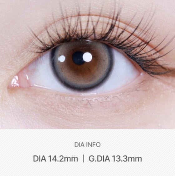 LensVery Sweetfy Beige colored contact lens, 13.3mm graphic diameter, Monthly wear