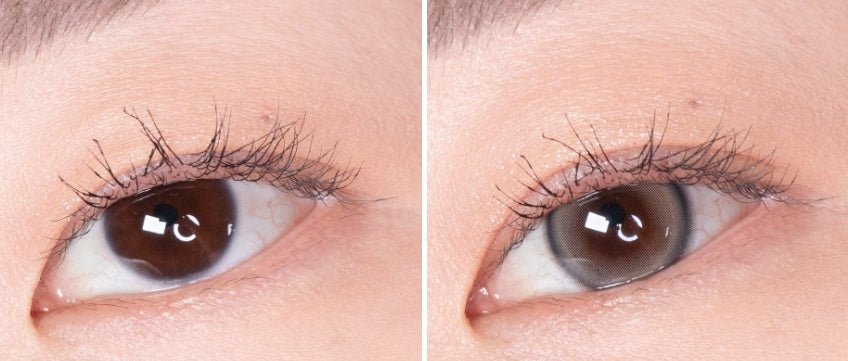 LensVery Sweetfy Beige colored contact lens, 13.3mm graphic diameter, Monthly wear
