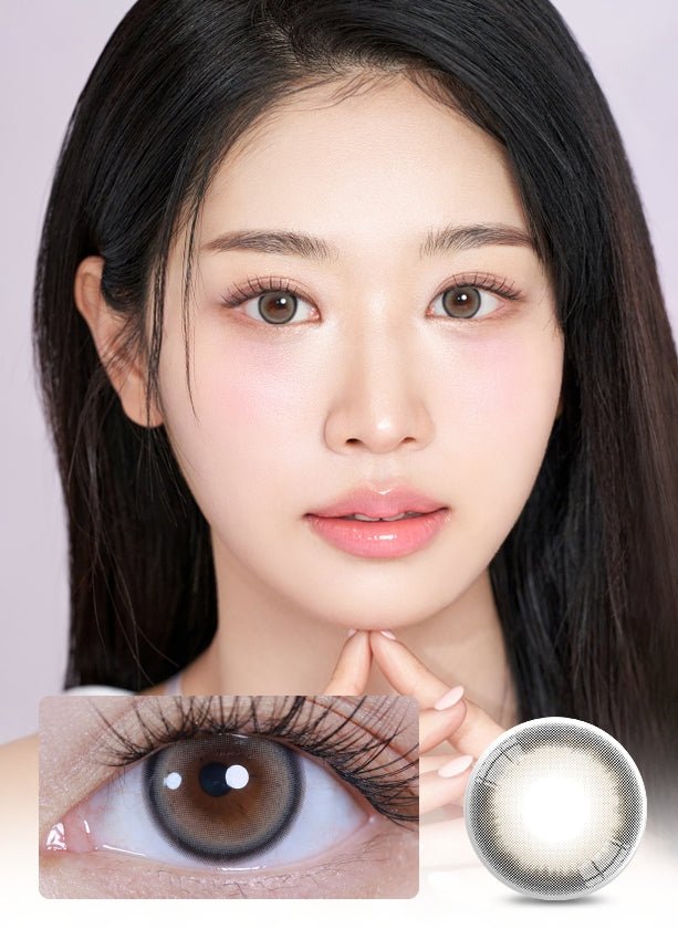 LensVery Sweetfy Beige colored contact lens, 13.3mm graphic diameter, Monthly wear