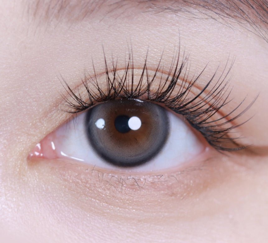LensVery Sweetfy Gray colored contact lens, 13.3mm graphic diameter, Monthly wear