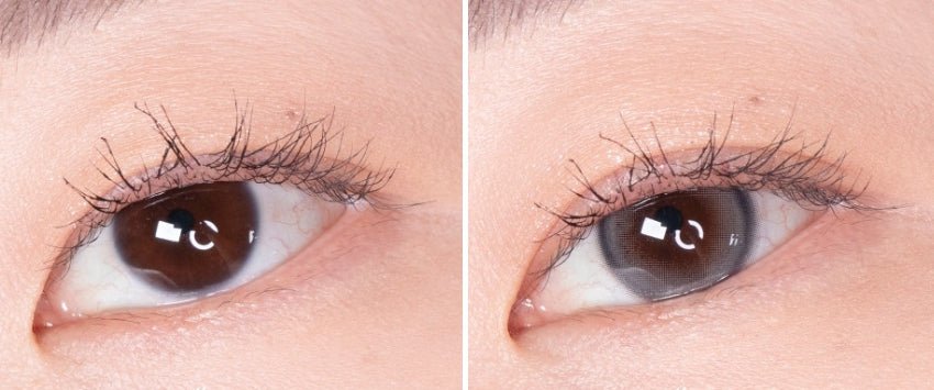 LensVery Sweetfy Gray colored contact lens, 13.3mm graphic diameter, Monthly wear