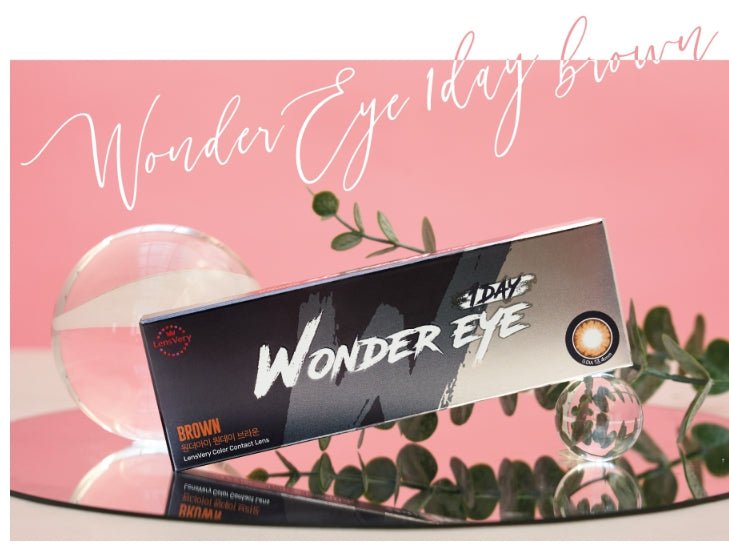 LensVery Wonder Eye Brown (10p) colored contact lens, 13.4mm graphic diameter, Daily wear