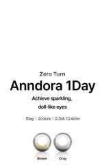 LensVery ZERO TURN Anndora 1Day Gray