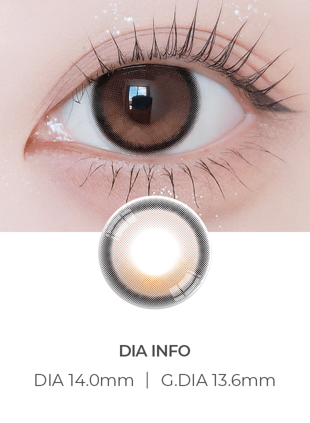 LensVery ZERO TURN Noowner Beige Brown (2p)
