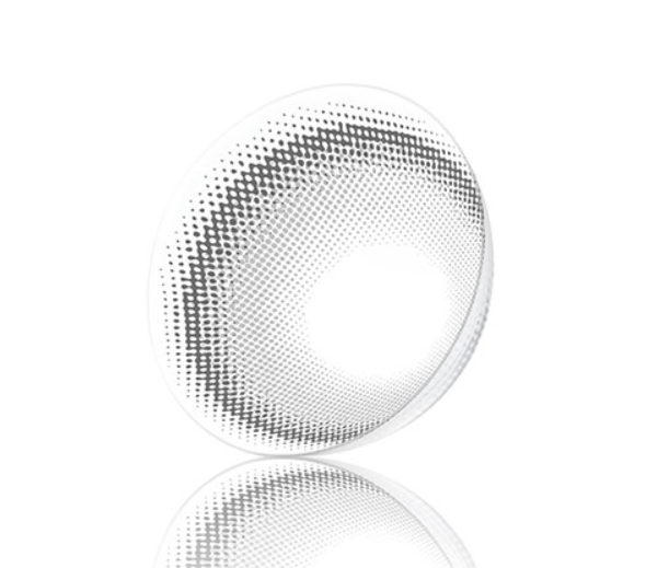 Odd I's M pure Moon Gray colored contact lens, 13.1mm graphic diameter, Monthly wear